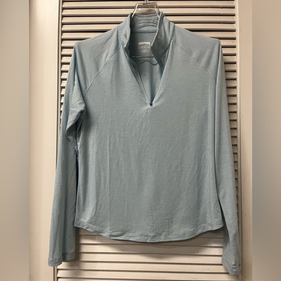 Orvis Women's Light Blue Long Sleeve Top - Picture 5 of 8